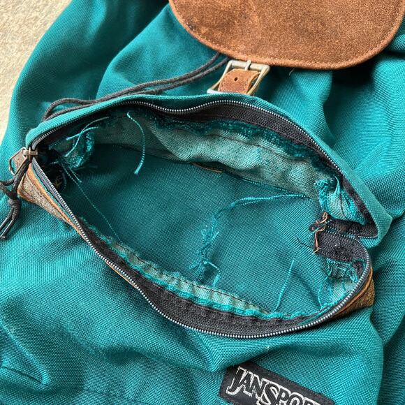 JanSport Vintage Ocean Weathered Flap Adjustable Backpack main image 4